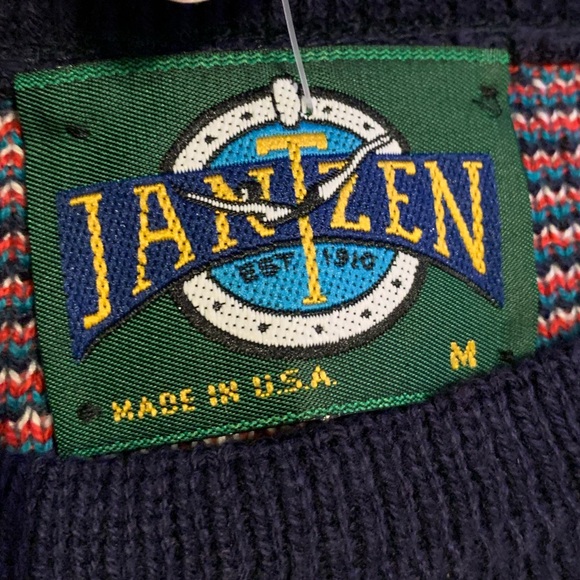 NWT Vintage Jantzen Plaid Crewneck Sweater Sz M - Picture 4 of 4
